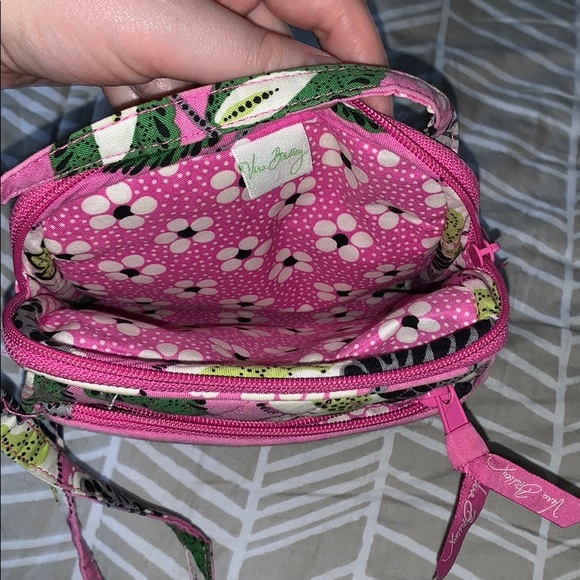 Vera Bradley mini hipster pink and green - Picture 4 of 4